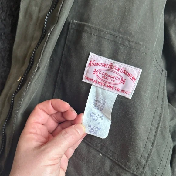 Vintage Filson Tin Cloth Packer Coat - Picture 3 of 6